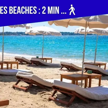 Apartament 1 Ch. Luxe Apt｜coeur De Juan-les-pins｜plage A 50m Juan-les-Pins